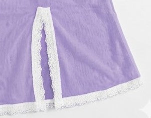 Valentina Chemise Lavender/White