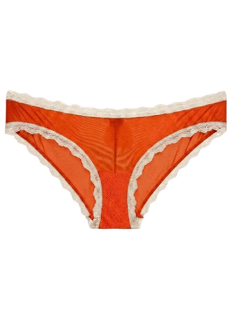 Valentina Hotpant Sun Orange/White