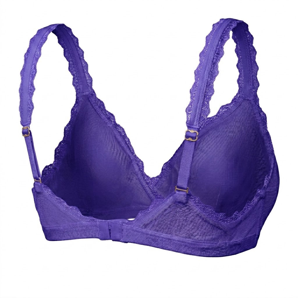 Valentina Cross Bralette Royal Purpe
