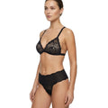My Way Mid Rise Thong Black