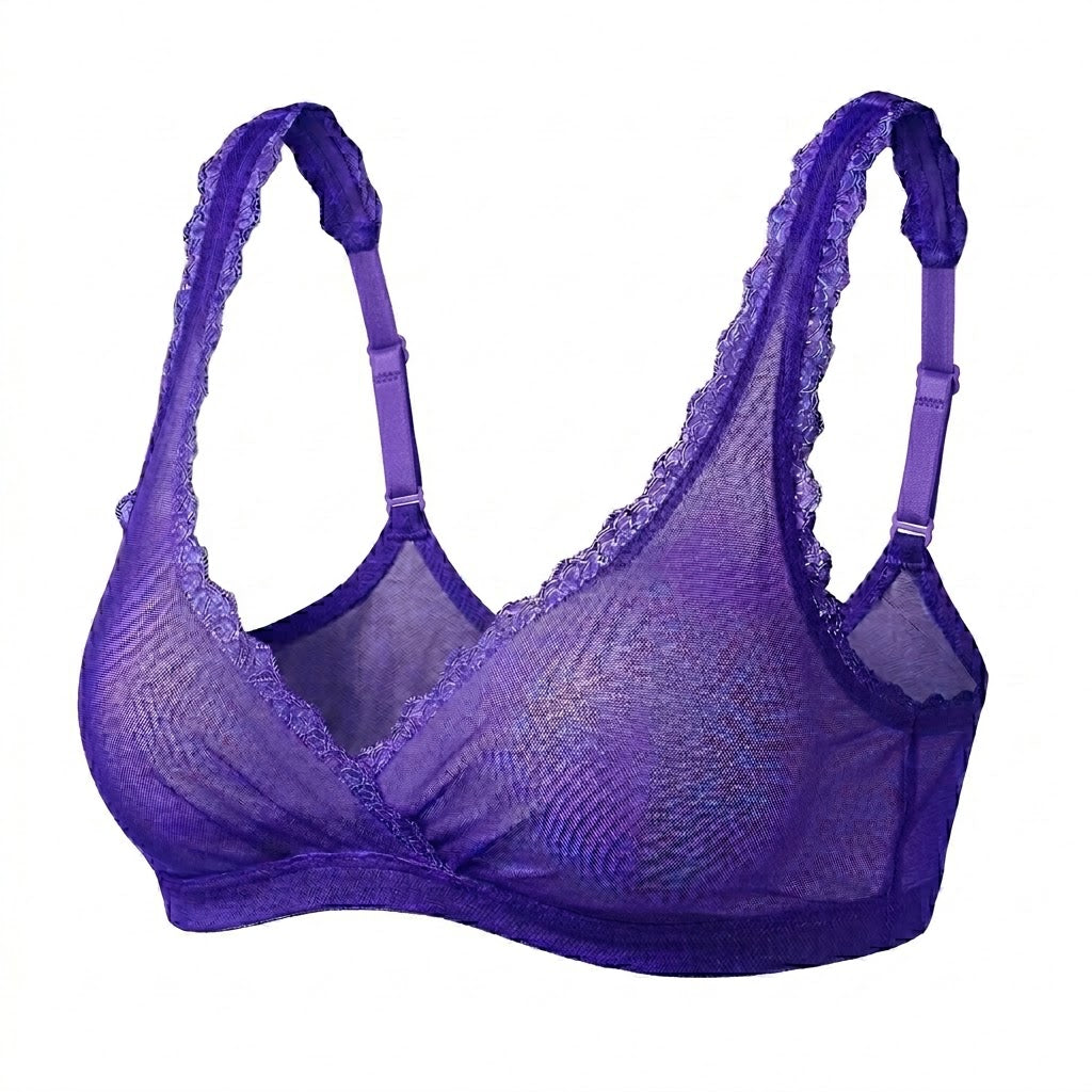 Valentina Cross Bralette Royal Purpe