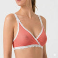 Valentina Cross Bralette Calypso Coral/White