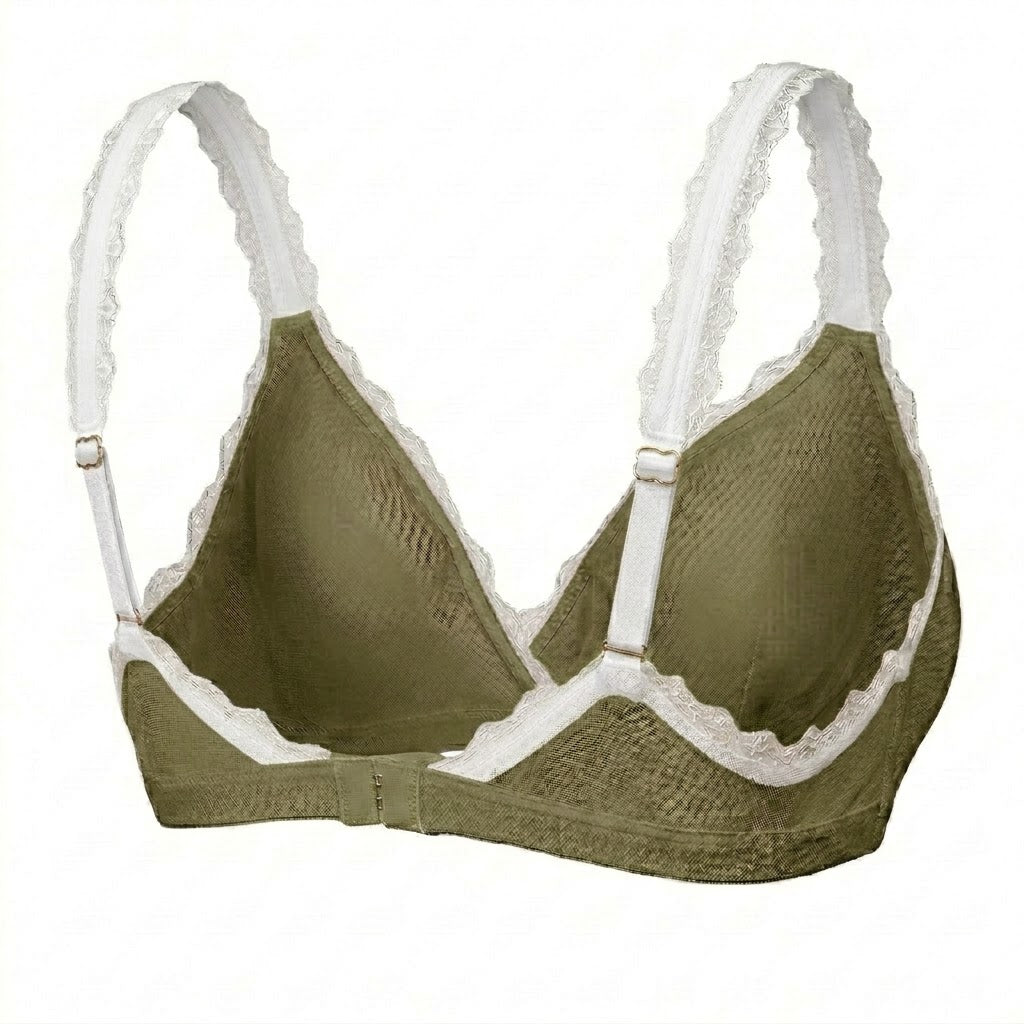 Valentina Cross Bralette Sage/White