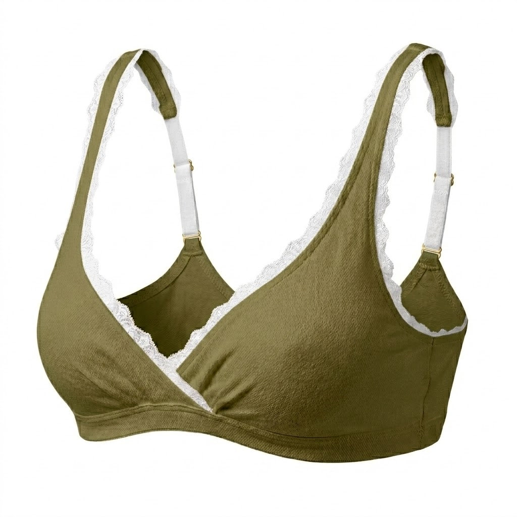 Valentina Cross Bralette Sage/White