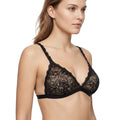 My Way Triangle Bralette Black