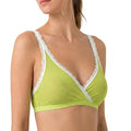 Valentina Cross Bralette Pistacchio/White