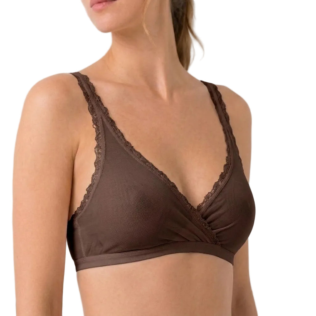Valentina Cross Bralette Peppercorn