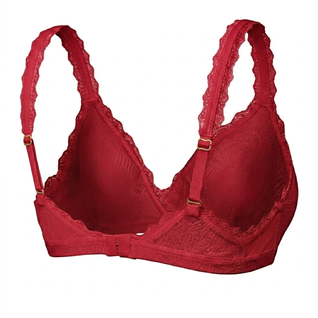 Valentina Cross Bralette Tango Red
