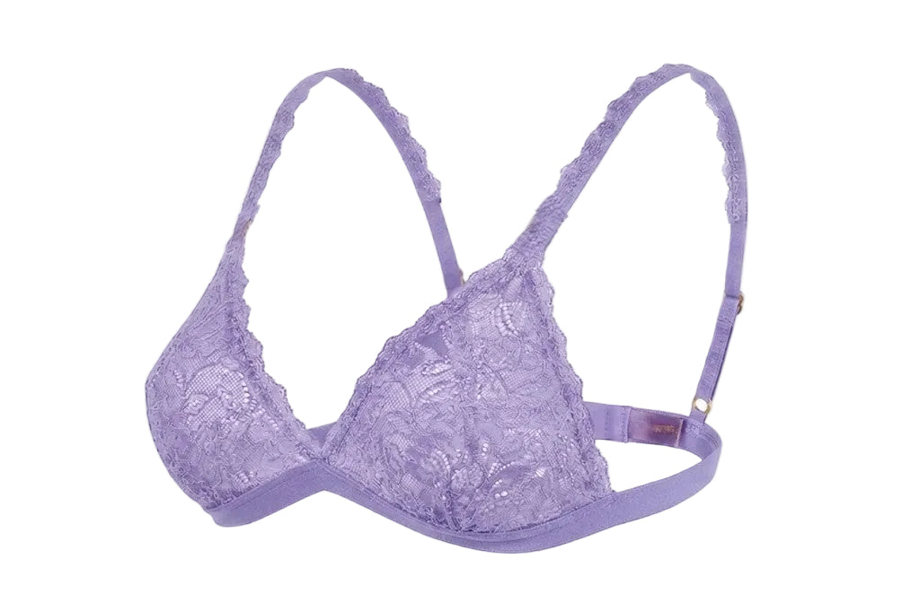 My Way Triangle Bralette Lavender