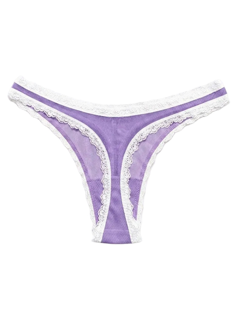 Valentina Low Rider  Thong Lavender